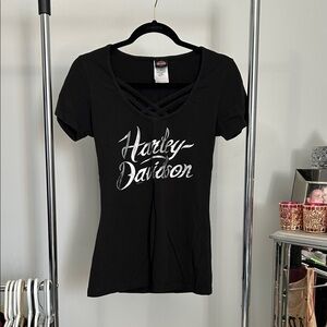 Harley-Davidson Women's Black Short Sleeve Tee